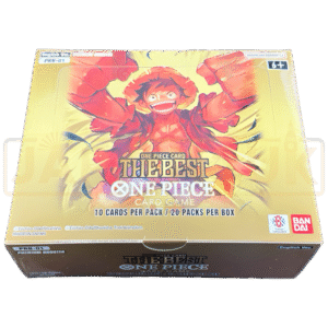 ONE PIECE The Best PRB-01 – English Booster Box Celebrate iconic characters and memorable cards from the ONE PIECE Card Game PRB-01 The Best English Booster Box. This special collection brings together popular cards from previous One Piece TCG releases, making it a great choice for collectors and players looking to expand their collection or add powerful cards to their decks. Product Specifications Product: ONE PIECE Card Game PRB-01 The Best Product Type: English One Piece Card Game Booster Box Set Code: PRB-01 Language: English Contents: 24 Booster Packs per Box Cards per Pack: 12 Cards Condition: Sealed Recommended Age: 6+ years Product Highlights Official English release of PRB-01 The Best Includes 24 booster packs per box Each pack contains 12 cards Features popular cards from previous One Piece Card Game expansions Includes Commons, Rares, Super Rares, and Secret Rares Features exclusive Alternate Art and Parallel Foil cards Suitable for collectors and One Piece TCG players Compatible with other ONE PIECE Card Game products Sealed Booster Box Disclaimer This listing is for a sealed ONE PIECE Card Game PRB-01 The Best English Booster Box. Booster pack contents are randomly assorted, and specific cards, rarities, or pulls are not guaranteed. Once the sealed box is opened, it is no longer considered sealed and cannot be returned based on the cards received. Shop ONE PIECE PRB-01 The Best Online Shop ONE PIECE The Best PRB-01 English Booster Box online and expand your One Piece Card Game collection. After placing your order, please send us a message on WhatsApp to confirm your order and shipping details. WhatsApp: +1 747 322 0927 / +44 7457 425545