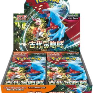 Pokémon Card Game Scarlet & Violet Expansion Pack – Ancient Roar Box Discover the excitement of the Scarlet & Violet Expansion Pack – Ancient Roar Box, a Japanese Pokémon Trading Card Game expansion featuring ancient-themed Pokémon, powerful cards, and stunning artwork. With its focus on Pokémon from the past and exciting collectible cards, the Ancient Roar Box is a great choice for Pokémon collectors, players, and Japanese TCG enthusiasts. Product Specifications Product: Scarlet & Violet Expansion Pack – Ancient Roar Box Product Type: Japanese Pokémon TCG Booster Box Expansion: Ancient Roar Language: Japanese Condition: Factory Sealed Material: Paper Recommended Age: 6+ years Product Highlights 🦖 Ancient-Themed Pokémon – Discover Pokémon inspired by the prehistoric world and the Ancient mechanic. ⚔️ Exciting Gameplay – Add new strategies and powerful options to your Pokémon TCG collection. ✨ Rare & Special Cards – Chase beautifully designed rare, full-art, and other collectible cards. 🎨 Premium Japanese Artwork – Enjoy the distinctive artwork and high-quality presentation of Japanese Pokémon cards. 🎴 Perfect for Collectors & Players – Ideal for collection building, gameplay, pack openings, and Pokémon TCG fans. Sealed Booster Box Disclaimer This listing is for a sealed Scarlet & Violet Ancient Roar Box. Booster pack contents are randomly assorted, and specific cards, rarities, or pulls are not guaranteed. Once the sealed box is opened, it is no longer considered sealed and cannot be returned based on the cards received. Shop Ancient Roar Box Online Shop the Ancient Roar Box online and add a factory-sealed Japanese Pokémon TCG booster box to your collection. After placing your order, please send us a message on WhatsApp to confirm your order and shipping details. WhatsApp: +1 747 322 0927 / +44 7457 425545