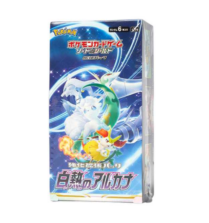 Incandescent Arcana Box – Pokémon Card Japanese Discover the Incandescent Arcana Expansion Pack, a Japanese Pokémon TCG set featuring powerful Pokémon, collectible rarities, and stunning card artwork. With Lugia V and VSTAR, Radiant Pokémon, and exciting Fire-type Pokémon, the Incandescent Arcana Box is a great addition for collectors and Pokémon TCG players. Product Specifications Product: Incandescent Arcana Expansion Pack Product Type: Japanese Pokémon TCG Booster Box Expansion: Incandescent Arcana Language: Japanese Condition: Sealed Recommended Age: 6+ years Product Highlights Japanese Pokémon TCG expansion Features Lugia V and VSTAR Includes Radiant Pokémon cards Features Fire-type Pokémon and powerful card effects Chance to discover Secret Rare, Full Art, and Rainbow Rare cards Beautiful Japanese artwork and holographic designs Suitable for collectors and competitive Pokémon TCG players Sealed Booster Box Disclaimer This listing is for a sealed Incandescent Arcana Japanese Booster Box. Booster pack contents are randomly assorted, and specific cards, rarities, or pulls are not guaranteed. Once the sealed box is opened, it is no longer considered sealed and cannot be returned based on the cards received. Shop Incandescent Arcana Box Online Shop Incandescent Arcana Box online and expand your Japanese Pokémon TCG collection. After placing your order, please send us a message on WhatsApp to confirm your order and shipping details. WhatsApp: +1 747 322 0927 / +44 7457 425545 Incandescent Arcana Box – Pokémon Card Japanese Discover the Incandescent Arcana Expansion Pack, a Japanese Pokémon TCG set featuring powerful Pokémon, collectible rarities, and stunning card artwork. With Lugia V and VSTAR, Radiant Pokémon, and exciting Fire-type Pokémon, the Incandescent Arcana Box is a great addition for collectors and Pokémon TCG players. Product Specifications Product: Incandescent Arcana Expansion Pack Product Type: Japanese Pokémon TCG Booster Box Expansion: Incandescent Arcana Language: Japanese Condition: Sealed Recommended Age: 6+ years Product Highlights Japanese Pokémon TCG expansion Features Lugia V and VSTAR Includes Radiant Pokémon cards Features Fire-type Pokémon and powerful card effects Chance to discover Secret Rare, Full Art, and Rainbow Rare cards Beautiful Japanese artwork and holographic designs Suitable for collectors and competitive Pokémon TCG players Sealed Booster Box Disclaimer This listing is for a sealed Incandescent Arcana Japanese Booster Box. Booster pack contents are randomly assorted, and specific cards, rarities, or pulls are not guaranteed. Once the sealed box is opened, it is no longer considered sealed and cannot be returned based on the cards received. Shop Incandescent Arcana Box Online Shop Incandescent Arcana Box online and expand your Japanese Pokémon TCG collection. After placing your order, please send us a message on WhatsApp to confirm your order and shipping details. WhatsApp: +1 747 322 0927 / +44 7457 425545