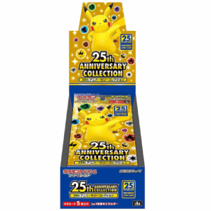 25th Anniversary Collection Expansion Pack – Japanese Pokémon TCG Celebrate 25 years of Pokémon with the 25th Anniversary Collection Expansion Pack, a special Japanese Pokémon TCG release created for collectors and fans of the franchise. Featuring nostalgic artwork, iconic Pokémon, and anniversary-themed cards, this expansion is a fantastic addition to any Japanese Pokémon trading card collection. Product Specifications Product: 25th Anniversary Collection Expansion Pack Product Type: Japanese Expansion Pack Series: Pokémon 25th Anniversary Collection Language: Japanese Edition: 25th Anniversary Material: Paper Recommended Age: 6+ years Product Highlights The 25th Anniversary Collection celebrates the history of the Pokémon Trading Card Game with nostalgic cards and anniversary-themed designs. Collectors can discover classic Pokémon, special holographic cards, and commemorative cards inspired by memorable moments from Pokémon TCG history. Sealed Pack Disclaimer This listing is for a sealed 25th Anniversary Collection Expansion Pack. Pack contents are randomly assorted, and specific cards, rarities, or pulls are not guaranteed. Once a sealed pack is opened, it is no longer considered sealed and cannot be returned based on the cards received. Shop 25th Anniversary Collection Expansion Pack Online Shop 25th Anniversary Collection Expansion Packs online and celebrate Pokémon's 25th Anniversary with a special Japanese Pokémon TCG product. Whether you're collecting nostalgic Pokémon cards, searching for anniversary-themed cards, or building a Japanese sealed collection, this expansion pack is a great choice for Pokémon TCG fans. After placing your order, please send us a message on WhatsApp to confirm your order and shipping details. WhatsApp: +1 747 322 0927 / +44 7457 425545