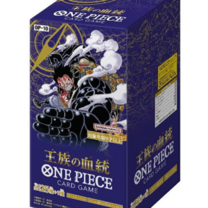 ONE PIECE OP-10 Royal Blood – Japanese Booster Box Discover the ONE PIECE Card Game OP-10 Royal Blood Japanese Booster Box, an exciting expansion for One Piece TCG collectors and players. This Japanese booster box is perfect for opening packs, expanding your collection, building decks, or adding a sealed One Piece Card Game product to your display. Product Specifications Product: ONE PIECE Card Game: Royal Blood Product Type: Japanese One Piece Card Game Booster Box Set Code: OP-10 Expansion: Royal Blood Language: Japanese Condition: Sealed Recommended Age: 6+ years Product Highlights Japanese ONE PIECE Card Game OP-10 release Features characters and themes from the One Piece universe Includes new cards and strategic options for One Piece TCG players Japanese-language booster box Suitable for collectors and competitive players Great for opening, collecting, or sealed display Sealed Booster Box Disclaimer This listing is for a sealed ONE PIECE OP-10 Royal Blood Japanese Booster Box. Booster pack contents are randomly assorted, and specific cards, rarities, parallel cards, or pulls are not guaranteed. Once the sealed box is opened, it is no longer considered sealed and cannot be returned based on the cards received. Shop ONE PIECE OP-10 Royal Blood Online Shop ONE PIECE OP-10 Royal Blood Japanese Booster Box online and expand your Japanese One Piece Card Game collection. After placing your order, please send us a message on WhatsApp to confirm your order and shipping details. WhatsApp: +1 747 322 0927 / +44 7457 425545