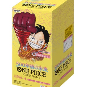 One Piece Card Game 500 Years in the Future OP-07 Booster Box – Japanese Discover the One Piece Card Game 500 Years in the Future OP-07 Booster Box, a Japanese expansion featuring characters and themes from across the One Piece universe. This sealed Japanese booster box is a great addition for One Piece Card Game players, collectors, and fans looking to expand their trading card collection. Product Specifications Product: One Piece Card Game 500 Years in the Future OP-07 Booster Box Product Type: Japanese One Piece Card Game Booster Box Expansion: OP-07 500 Years in the Future Language: Japanese Condition: Factory Sealed Recommended Age: 6+ years Product Highlights Japanese OP-07 500 Years in the Future expansion Official One Piece Card Game booster box Features collectible One Piece characters and artwork Includes cards designed for both collecting and gameplay Ideal for One Piece Card Game collectors and players Great addition to a sealed Japanese trading card collection Sealed Booster Box Disclaimer This listing is for a sealed One Piece Card Game 500 Years in the Future OP-07 Booster Box. Booster pack contents are randomly assorted, and specific cards, rarities, or pulls are not guaranteed. Once the sealed box is opened, it is no longer considered sealed and cannot be returned based on the cards received. Shop One Piece Card Game 500 Years in the Future OP-07 Booster Box Online Shop One Piece Card Game 500 Years in the Future OP-07 Booster Box online and expand your Japanese One Piece Card Game collection. After placing your order, please send us a message on WhatsApp to confirm your order and shipping details. WhatsApp: +1 747 322 0927 / +44 7457 425545
