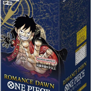 ONE PIECE Card Game ROMANCE DAWN OP-01 – One Piece Booster Box Japanese Discover the ONE PIECE Card Game ROMANCE DAWN OP-01, the Japanese booster box from the first main expansion of the One Piece Card Game. Perfect for collectors, players, and One Piece TCG enthusiasts, the ROMANCE DAWN OP-01 Booster Box is a great addition to any Japanese One Piece card collection or sealed display. Product Specifications Product: ONE PIECE Card Game ROMANCE DAWN OP-01 Product Type: Japanese One Piece Card Game Booster Box Expansion: ROMANCE DAWN Set Code: OP-01 Language: Japanese Condition: Sealed Recommended Age: 6+ years Product Highlights First main booster expansion of the ONE PIECE Card Game Features characters and cards inspired by the One Piece universe Japanese-language booster box Suitable for collectors and competitive One Piece TCG players Excellent choice for sealed product collectors and One Piece fans Sealed Booster Box Disclaimer This listing is for a sealed ONE PIECE Card Game ROMANCE DAWN OP-01 Booster Box. Booster pack contents are randomly assorted, and specific cards, rarities, or pulls are not guaranteed. Once the sealed box is opened, it is no longer considered sealed and cannot be returned based on the cards received. Shop ONE PIECE ROMANCE DAWN OP-01 Online Shop ONE PIECE Card Game ROMANCE DAWN OP-01 online and expand your Japanese One Piece Card Game collection. After placing your order, please send us a message on WhatsApp to confirm your order and shipping details. WhatsApp: +1 747 322 0927 / +44 7457 425545