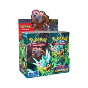 Twilight Masquerade Booster Box – Sealed Trading Card Box Discover the excitement of the Twilight Masquerade Booster Box, a sealed English-language Pokémon TCG product perfect for collectors, players, and Pokémon trading card enthusiasts. Whether you're expanding your collection, opening booster packs, hunting for rare cards, or adding a sealed box to your display, the Twilight Masquerade Booster Box is a great choice for Pokémon fans. Product Specifications Product: Twilight Masquerade Booster Box Product Type: Sealed Booster Box Expansion: Scarlet & Violet—Twilight Masquerade Language: English Material: Paper Item Dimensions: 5.2 x 2.5 x 4.8 in Item Weight: 1.6 lb Country of Origin: Printed in the USA Recommended Age: 6+ years Sealed Booster Box Disclaimer This listing is for a sealed Twilight Masquerade Booster Box. Booster pack contents are randomly assorted, and specific cards, rarities, or pulls are not guaranteed. Once the sealed box is opened, it is no longer considered sealed and cannot be returned based on the cards received. Shop Twilight Masquerade Booster Box Online Shop Twilight Masquerade Booster Boxes online and expand your Pokémon trading card collection. Whether you're hunting for rare cards, opening booster packs, or adding a sealed Pokémon booster box to your collection, Twilight Masquerade is a great addition for collectors and Pokémon TCG fans. After placing your order, please send us a message on WhatsApp to confirm your order and shipping details. WhatsApp: +1 747 322 0927 / +44 7457 425545