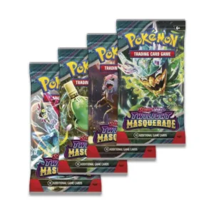 Twilight Masquerade Booster Pack – Sealed Trading Card Pack Discover the excitement of the Twilight Masquerade Booster Pack, featuring the mysterious land of Kitakami and the masked Legendary Pokémon Ogerpon from the Pokémon TCG: Scarlet & Violet—Twilight Masquerade expansion. With powerful Tera Pokémon ex, new ACE SPEC cards, and Pokémon such as Bloodmoon Ursaluna ex, Sinistcha ex, Greninja, and Dragapult, this expansion offers exciting opportunities for collectors, players, and Pokémon trading card enthusiasts. Product Specifications Product: Twilight Masquerade Booster Pack Product Type: Sealed Booster Pack Expansion: Scarlet & Violet—Twilight Masquerade Release Date: May 24, 2024 Series: Scarlet & Violet Language: English Material: Paper Recommended Age: 6+ years Sealed Pack Disclaimer This listing is for a sealed Twilight Masquerade Booster Pack. Pack contents are randomly assorted, and specific cards, rarities, or pulls are not guaranteed. Once a sealed pack is opened, it is no longer considered sealed and cannot be returned based on the cards received. Booster packs may come from open Twilight Masquerade products. Pack source may vary. Shop Twilight Masquerade Booster Pack Online Shop Twilight Masquerade Booster Packs online and expand your Pokémon trading card collection. Whether you're hunting for Ogerpon, powerful Tera Pokémon ex, rare cards, or exciting ACE SPEC cards, Twilight Masquerade is a fantastic addition to any Pokémon TCG collection. After placing your order, please send us a message on WhatsApp to confirm your order and shipping details. WhatsApp: +1 747 322 0927 / +44 7457 425545