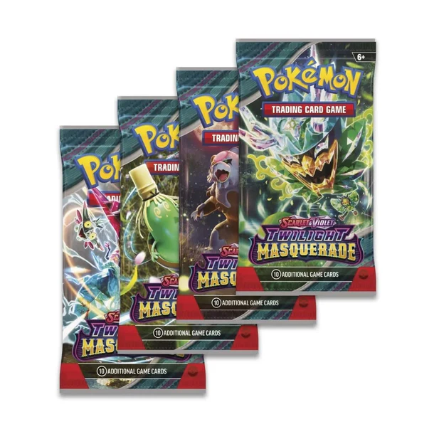 Twilight Masquerade Booster Pack – Sealed Trading Card Pack Discover the excitement of the Twilight Masquerade Booster Pack, featuring the mysterious land of Kitakami and the masked Legendary Pokémon Ogerpon from the Pokémon TCG: Scarlet & Violet—Twilight Masquerade expansion. With powerful Tera Pokémon ex, new ACE SPEC cards, and Pokémon such as Bloodmoon Ursaluna ex, Sinistcha ex, Greninja, and Dragapult, this expansion offers exciting opportunities for collectors, players, and Pokémon trading card enthusiasts. Product Specifications Product: Twilight Masquerade Booster Pack Product Type: Sealed Booster Pack Expansion: Scarlet & Violet—Twilight Masquerade Release Date: May 24, 2024 Series: Scarlet & Violet Language: English Material: Paper Recommended Age: 6+ years Sealed Pack Disclaimer This listing is for a sealed Twilight Masquerade Booster Pack. Pack contents are randomly assorted, and specific cards, rarities, or pulls are not guaranteed. Once a sealed pack is opened, it is no longer considered sealed and cannot be returned based on the cards received. Booster packs may come from open Twilight Masquerade products. Pack source may vary. Shop Twilight Masquerade Booster Pack Online Shop Twilight Masquerade Booster Packs online and expand your Pokémon trading card collection. Whether you're hunting for Ogerpon, powerful Tera Pokémon ex, rare cards, or exciting ACE SPEC cards, Twilight Masquerade is a fantastic addition to any Pokémon TCG collection. After placing your order, please send us a message on WhatsApp to confirm your order and shipping details. WhatsApp: +1 747 322 0927 / +44 7457 425545 Twilight Masquerade Booster Pack – Sealed Trading Card Pack Discover the excitement of the Twilight Masquerade Booster Pack, featuring the mysterious land of Kitakami and the masked Legendary Pokémon Ogerpon from the Pokémon TCG: Scarlet & Violet—Twilight Masquerade expansion. With powerful Tera Pokémon ex, new ACE SPEC cards, and Pokémon such as Bloodmoon Ursaluna ex, Sinistcha ex, Greninja, and Dragapult, this expansion offers exciting opportunities for collectors, players, and Pokémon trading card enthusiasts. Product Specifications Product: Twilight Masquerade Booster Pack Product Type: Sealed Booster Pack Expansion: Scarlet & Violet—Twilight Masquerade Release Date: May 24, 2024 Series: Scarlet & Violet Language: English Material: Paper Recommended Age: 6+ years Sealed Pack Disclaimer This listing is for a sealed Twilight Masquerade Booster Pack. Pack contents are randomly assorted, and specific cards, rarities, or pulls are not guaranteed. Once a sealed pack is opened, it is no longer considered sealed and cannot be returned based on the cards received. Booster packs may come from open Twilight Masquerade products. Pack source may vary. Shop Twilight Masquerade Booster Pack Online Shop Twilight Masquerade Booster Packs online and expand your Pokémon trading card collection. Whether you're hunting for Ogerpon, powerful Tera Pokémon ex, rare cards, or exciting ACE SPEC cards, Twilight Masquerade is a fantastic addition to any Pokémon TCG collection. After placing your order, please send us a message on WhatsApp to confirm your order and shipping details. WhatsApp: +1 747 322 0927 / +44 7457 425545