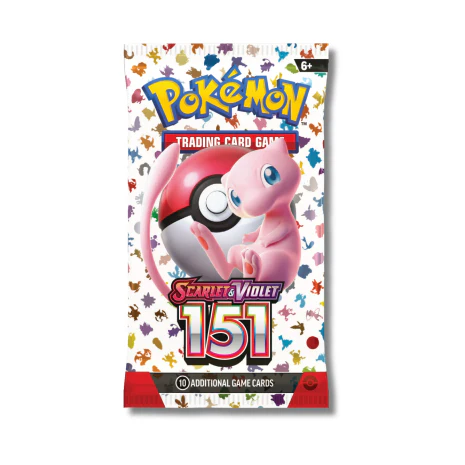 pokemoaPokémon 151 Booster Pack (English) – Sealed Trading Card Pack Discover the excitement of the Pokémon 151 Booster Pack (English), a sealed English-language trading card product perfect for collectors, players, and Pokémon trading card enthusiasts. Whether you're expanding your collection, opening a booster pack, or adding a sealed pack to your display, the Pokémon 151 Booster Pack is a great choice for collectors and fans. Product Specifications Product: Pokémon 151 Booster Pack Product Type: Booster Pack Expansion: Pokémon 151 Language: English Material: Paper Item Dimensions: 3.8 x 0.1 x 6.8 inches Item Weight: 1 oz Country of Origin: Printed in the USA Recommended Age: 6+ years Sealed Pack Disclaimer This listing is for a sealed Pokémon 151 Booster Pack. Booster packs may come from open 151 products. Pack contents are randomly assorted, and specific cards, rarities, or pulls are not guaranteed. Once a sealed pack is opened, it is no longer considered sealed and cannot be returned based on the cards received. Shop Pokémon 151 Booster Packs Online Shop Pokémon 151 Booster Packs online and expand your Pokémon trading card collection. After placing your order, please send us a message on WhatsApp to confirm your order and shipping details. WhatsApp: +1 747 322 0927 / +44 7457 425545n-151-english-booster-pack_610x_crop_center Pokémon 151 Booster Pack (English) – Sealed Trading Card Pack Discover the excitement of the Pokémon 151 Booster Pack (English), a sealed English-language trading card product perfect for collectors, players, and Pokémon trading card enthusiasts. Whether you're expanding your collection, opening a booster pack, or adding a sealed pack to your display, the Pokémon 151 Booster Pack is a great choice for collectors and fans. Product Specifications Product: Pokémon 151 Booster Pack Product Type: Booster Pack Expansion: Pokémon 151 Language: English Material: Paper Item Dimensions: 3.8 x 0.1 x 6.8 inches Item Weight: 1 oz Country of Origin: Printed in the USA Recommended Age: 6+ years Sealed Pack Disclaimer This listing is for a sealed Pokémon 151 Booster Pack. Booster packs may come from open 151 products. Pack contents are randomly assorted, and specific cards, rarities, or pulls are not guaranteed. Once a sealed pack is opened, it is no longer considered sealed and cannot be returned based on the cards received. Shop Pokémon 151 Booster Packs Online Shop Pokémon 151 Booster Packs online and expand your Pokémon trading card collection. After placing your order, please send us a message on WhatsApp to confirm your order and shipping details. WhatsApp: +1 747 322 0927 / +44 7457 425545