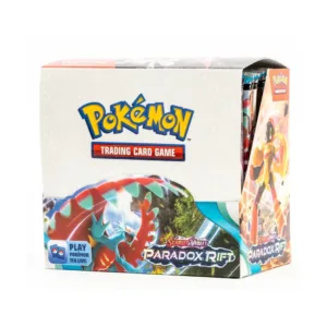 Paradox Rift Booster Box – Sealed Trading Card Box Discover the excitement of the Paradox Rift Booster Box, a sealed English-language trading card product perfect for collectors, players, and Pokémon trading card enthusiasts. Whether you're expanding your collection, opening booster packs, or adding a sealed box to your display, the Paradox Rift Booster Box is a great choice for collectors and fans. Product Specifications Product: Paradox Rift Booster Box Product Type: Booster Box Expansion: Paradox Rift Language: English Material: Paper Item Dimensions: 5.2 x 2.5 x 4.8 inches Item Weight: 1.6 lb Country of Origin: Printed in the USA Recommended Age: 6+ years Shop Paradox Rift Booster Boxes Online Shop Paradox Rift Booster Boxes online and expand your Pokémon trading card collection. After placing your order, please send us a message on WhatsApp to confirm your order and shipping details. WhatsApp: +1 747 322 0927 / +44 7457 425545