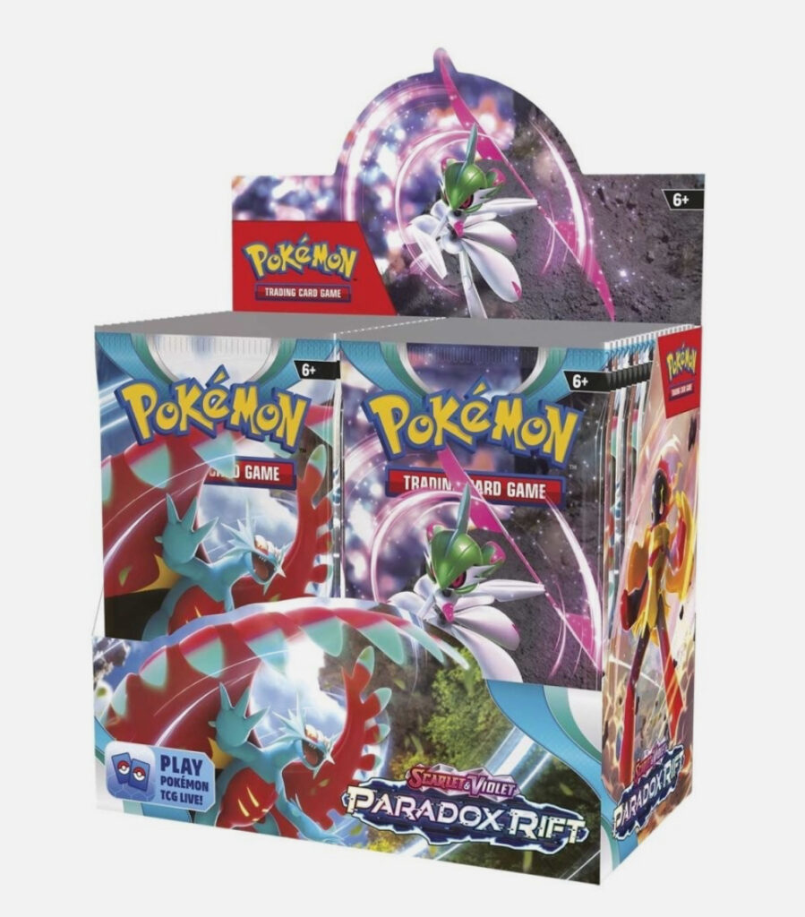 Pokémon TCG: Scarlet & Violet – Paradox Rift Booster Box – Sealed Trading Card Box Step into a timeline of mystery and might with the Pokémon TCG: Scarlet & Violet – Paradox Rift Booster Box. Featuring 36 sealed booster packs, this English-language booster box is packed with exciting Pokémon, powerful cards, Ancient Pokémon, and Future forms. Perfect for collectors, players, and Pokémon TCG enthusiasts. Product Specifications Product: Pokémon TCG: Scarlet & Violet – Paradox Rift Booster Box Product Type: Booster Box Expansion: Scarlet & Violet – Paradox Rift Number of Packs: 36 Booster Packs Language: English Packaging: Factory Sealed Perfect For: Collectors and Players Shop Paradox Rift Booster Boxes Online Shop Paradox Rift Booster Boxes online and expand your Pokémon trading card collection. Each box contains 36 sealed booster packs, making it a great choice for opening, collecting, or building your card collection. After placing your order, please send us a message on WhatsApp to confirm your order and shipping details. WhatsApp: +1 747 322 0927 / +44 7457 425545 Pokémon TCG: Scarlet & Violet – Paradox Rift Booster Box – Sealed Trading Card Box Step into a timeline of mystery and might with the Pokémon TCG: Scarlet & Violet – Paradox Rift Booster Box. Featuring 36 sealed booster packs, this English-language booster box is packed with exciting Pokémon, powerful cards, Ancient Pokémon, and Future forms. Perfect for collectors, players, and Pokémon TCG enthusiasts. Product Specifications Product: Pokémon TCG: Scarlet & Violet – Paradox Rift Booster Box Product Type: Booster Box Expansion: Scarlet & Violet – Paradox Rift Number of Packs: 36 Booster Packs Language: English Packaging: Factory Sealed Perfect For: Collectors and Players Shop Paradox Rift Booster Boxes Online Shop Paradox Rift Booster Boxes online and expand your Pokémon trading card collection. Each box contains 36 sealed booster packs, making it a great choice for opening, collecting, or building your card collection. After placing your order, please send us a message on WhatsApp to confirm your order and shipping details. WhatsApp: +1 747 322 0927 / +44 7457 425545