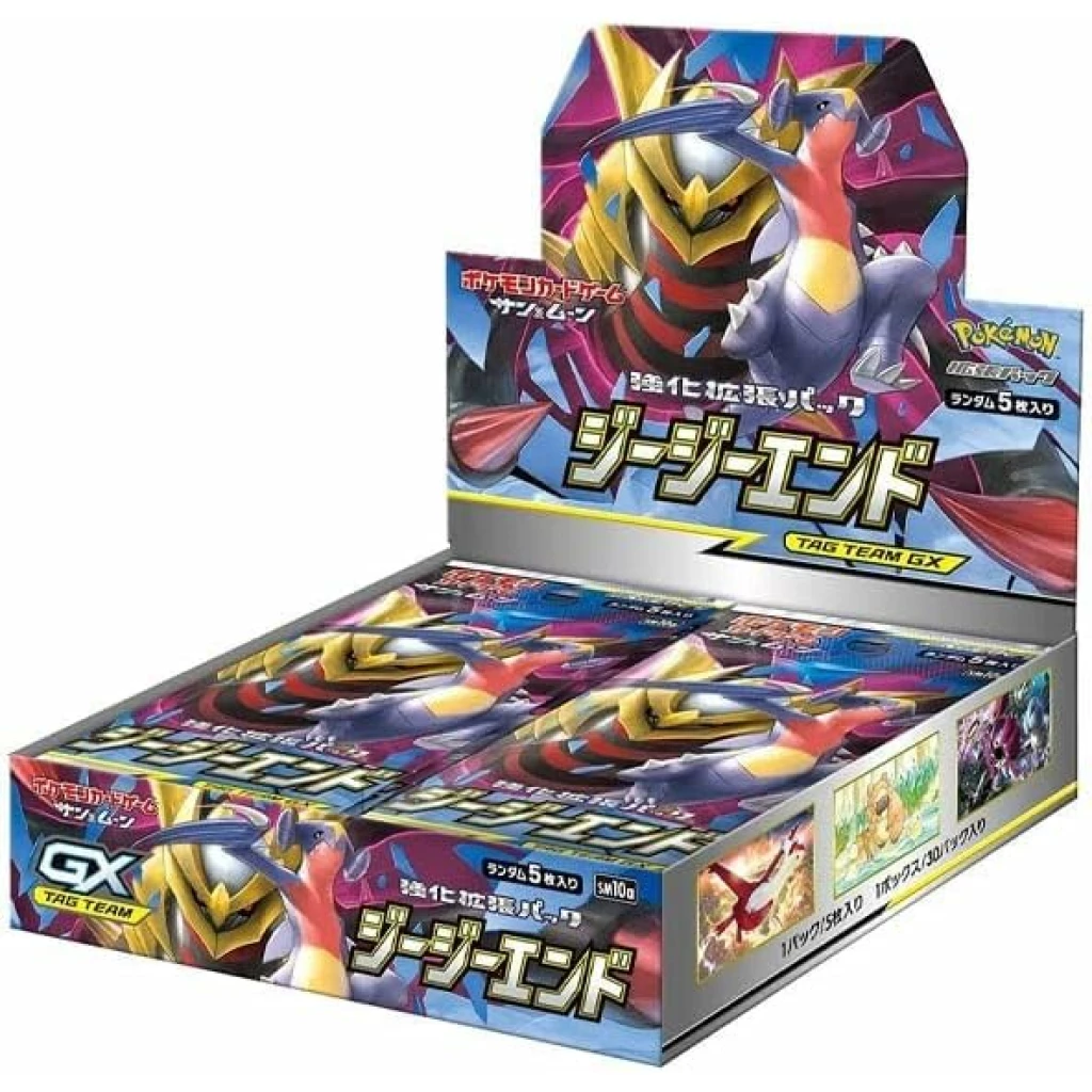 SM10a GG End Booster Box – Japanese Pokémon Card Discover the excitement of the SM10a GG End Booster Box, a Japanese Pokémon TCG expansion from the Sun & Moon era featuring powerful Pokémon, collectible cards, and distinctive Japanese artwork. Perfect for collectors, Pokémon TCG players, and fans looking to expand their Japanese Pokémon card collection. Product Specifications Product: SM10a GG End Booster Box Product Type: Japanese Pokémon TCG Booster Box Expansion: GG End (SM10a) Language: Japanese Condition: Sealed Item Weight: 0.32 kg Item Dimensions: 14 × 13.7 × 3.6 cm Recommended Age: 6+ years Product Highlights Japanese Pokémon TCG expansion from the Sun & Moon era Features powerful Pokémon and collectible card designs Beautiful Japanese artwork and holographic card designs Great for Pokémon TCG collectors and players Ideal for expanding a Japanese Pokémon card collection Sealed booster box suitable for opening or display Sealed Booster Box Disclaimer This listing is for a sealed SM10a GG End Booster Box. Booster pack contents are randomly assorted, and specific cards, rarities, or pulls are not guaranteed. Once the sealed box is opened, it is no longer considered sealed and cannot be returned based on the cards received. Shop SM10a GG End Booster Box Online Shop SM10a GG End Booster Box online and expand your Japanese Pokémon TCG collection. After placing your order, please send us a message on WhatsApp to confirm your order and shipping details. WhatsApp: +1 747 322 0927 / +44 7457 425545 SM10a GG End Booster Box – Japanese Pokémon Card Discover the excitement of the SM10a GG End Booster Box, a Japanese Pokémon TCG expansion from the Sun & Moon era featuring powerful Pokémon, collectible cards, and distinctive Japanese artwork. Perfect for collectors, Pokémon TCG players, and fans looking to expand their Japanese Pokémon card collection. Product Specifications Product: SM10a GG End Booster Box Product Type: Japanese Pokémon TCG Booster Box Expansion: GG End (SM10a) Language: Japanese Condition: Sealed Item Weight: 0.32 kg Item Dimensions: 14 × 13.7 × 3.6 cm Recommended Age: 6+ years Product Highlights Japanese Pokémon TCG expansion from the Sun & Moon era Features powerful Pokémon and collectible card designs Beautiful Japanese artwork and holographic card designs Great for Pokémon TCG collectors and players Ideal for expanding a Japanese Pokémon card collection Sealed booster box suitable for opening or display Sealed Booster Box Disclaimer This listing is for a sealed SM10a GG End Booster Box. Booster pack contents are randomly assorted, and specific cards, rarities, or pulls are not guaranteed. Once the sealed box is opened, it is no longer considered sealed and cannot be returned based on the cards received. Shop SM10a GG End Booster Box Online Shop SM10a GG End Booster Box online and expand your Japanese Pokémon TCG collection. After placing your order, please send us a message on WhatsApp to confirm your order and shipping details. WhatsApp: +1 747 322 0927 / +44 7457 425545