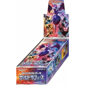 SM5+ Ultra Force Booster Box – Japanese Pokémon TCG Discover the SM5+ Ultra Force Booster Box, a special Japanese Pokémon TCG expansion from the Sun & Moon era. This premium Japanese set features powerful Pokémon cards, collectible rarities, and stunning artwork, making it an excellent addition for collectors and fans of Japanese Pokémon Trading Card Game products. Product Specifications Product: SM5+ Ultra Force Booster Box Product Type: Japanese Pokémon TCG Booster Box Expansion: SM5+ Ultra Force Era: Sun & Moon Language: Japanese Condition: Factory Sealed Weight: 0.22 kg Dimensions: 13.8 × 7.4 × 4.3 cm Recommended Age: 6+ years Product Highlights Japanese SM5+ Ultra Force expansion Part of the Sun & Moon era Premium Japanese Pokémon TCG collectible set Features powerful Pokémon cards and special rarities Ideal for collectors, sealed product enthusiasts, and Pokémon TCG fans Great addition to Japanese Pokémon card collections and displays Sealed Booster Box Disclaimer This listing is for a sealed SM5+ Ultra Force Booster Box. Booster pack contents are randomly assorted, and specific cards, rarities, or pulls are not guaranteed. Once the sealed box is opened, it is no longer considered sealed and cannot be returned based on the cards received. Shop SM5+ Ultra Force Booster Box Online Shop SM5+ Ultra Force Booster Box online and expand your Japanese Pokémon trading card collection. After placing your order, please send us a message on WhatsApp to confirm your order and shipping details. WhatsApp: +1 747 322 0927 / +44 7457 425545
