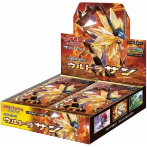 SM5S Ultra Sun Booster Box – Japanese Pokémon TCG Discover the SM5S Ultra Sun Booster Box, a Japanese Pokémon TCG expansion from the Sun & Moon era. This Japanese booster box features exciting Pokémon cards, unique artwork, and collectible rarities, making it a great addition for collectors, Pokémon TCG enthusiasts, and fans of Japanese sealed products. Product Specifications Product: SM5S Ultra Sun Booster Box Product Type: Japanese Pokémon TCG Booster Box Expansion: SM5S Ultra Sun Era: Sun & Moon Language: Japanese Condition: Factory Sealed Weight: 0.32 kg Dimensions: 14 × 13.7 × 3.6 cm Recommended Age: 6+ years Product Highlights Japanese SM5S Ultra Sun expansion Part of the Sun & Moon era Sealed Japanese Pokémon TCG booster box Features collectible Pokémon cards with premium Japanese artwork Ideal for collectors of Japanese Pokémon cards and sealed products Great for display, collection building, and pack openings Sealed Booster Box Disclaimer This listing is for a sealed SM5S Ultra Sun Booster Box. Booster pack contents are randomly assorted, and specific cards, rarities, or pulls are not guaranteed. Once the sealed box is opened, it is no longer considered sealed and cannot be returned based on the cards received. Shop SM5S Ultra Sun Booster Box Online Shop SM5S Ultra Sun Booster Box online and add a sealed Japanese Pokémon TCG expansion to your collection. After placing your order, please send us a message on WhatsApp to confirm your order and shipping details. WhatsApp: +1 747 322 0927 / +44 7457 425545