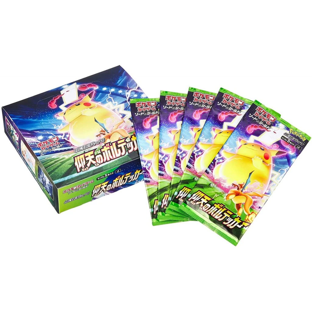 Shocking-volt-tackle-electryfing-tackle-booster-box-s4-japanese-pokemon-cards-scaled-1024x1024 S4 Shocking Volt Tackle Booster Box – Japanese Pokémon TCG Discover the S4 Shocking Volt Tackle Booster Box, a Japanese Pokémon TCG booster box from the Sword & Shield era. Released in Japan on September 18, 2020, this set features Pikachu prominently, including Pikachu V, Pikachu VMAX, and the highly sought-after Pikachu VMAX Rainbow Rare. Each sealed booster box contains 30 packs with 5 cards per pack. Together with the S3a Legendary Heartbeat booster box, Shocking Volt Tackle is comparable to the English Vivid Voltage expansion. Product Specifications Product: S4 Shocking Volt Tackle Booster Box Product Type: Japanese Pokémon TCG Booster Box Expansion: S4 Shocking Volt Tackle Era: Sword & Shield Language: Japanese Release Date: September 18, 2020 Cards in Set: 100 cards + 21 Secret Rares Total Cards to Collect: 121 Packs per Box: 30 booster packs Cards per Pack: 5 cards Condition: Factory Sealed Recommended Age: 6+ years Product Highlights Japanese S4 Shocking Volt Tackle expansion Part of the Sword & Shield era Pikachu-focused set featuring Pikachu V, Pikachu VMAX, and Pikachu VMAX Rainbow Rare Features Pokémon including Talonflame, Orbeetle, Alakazam, Drapion, and Galarian Sirfetch’d Trainer cards featuring Bea, Leon, and Nessa Gold cards featuring Galarian Obstagoon, Telescopic Sight, and Memory Capsule 30 booster packs per sealed box 5 cards included in every booster pack Pairs with S3a Legendary Heartbeat as the Japanese counterpart combination comparable to English Vivid Voltage Sealed Booster Box Disclaimer This listing is for a sealed S4 Shocking Volt Tackle Booster Box. Booster pack contents are randomly assorted, and specific cards, rarities, or pulls are not guaranteed. Once the sealed box is opened, it is no longer considered sealed and cannot be returned based on the cards received. Shop S4 Shocking Volt Tackle Booster Box Online Shop S4 Shocking Volt Tackle Booster Box online and expand your Japanese Pokémon trading card collection. After placing your order, please send us a message on WhatsApp to confirm your order and shipping details. WhatsApp: +1 747 322 0927 / +44 7457 425545
